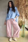 Annie Gingham Quirky 7/8 Pant Soft Coral